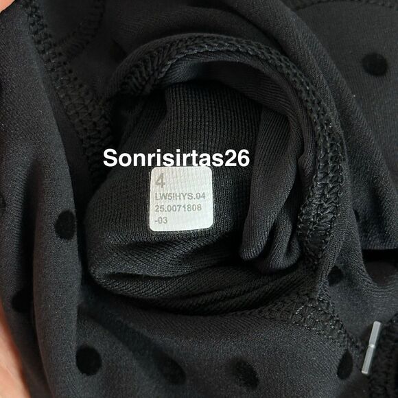 NWT Lululemon Align HR Pant 25” Legging Size 4 Flock Polka Dot - Picture 11 of 11